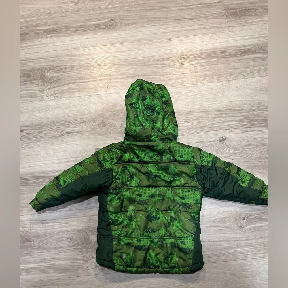LONDON‎ FOG Green Camouflage Hooded Jacket